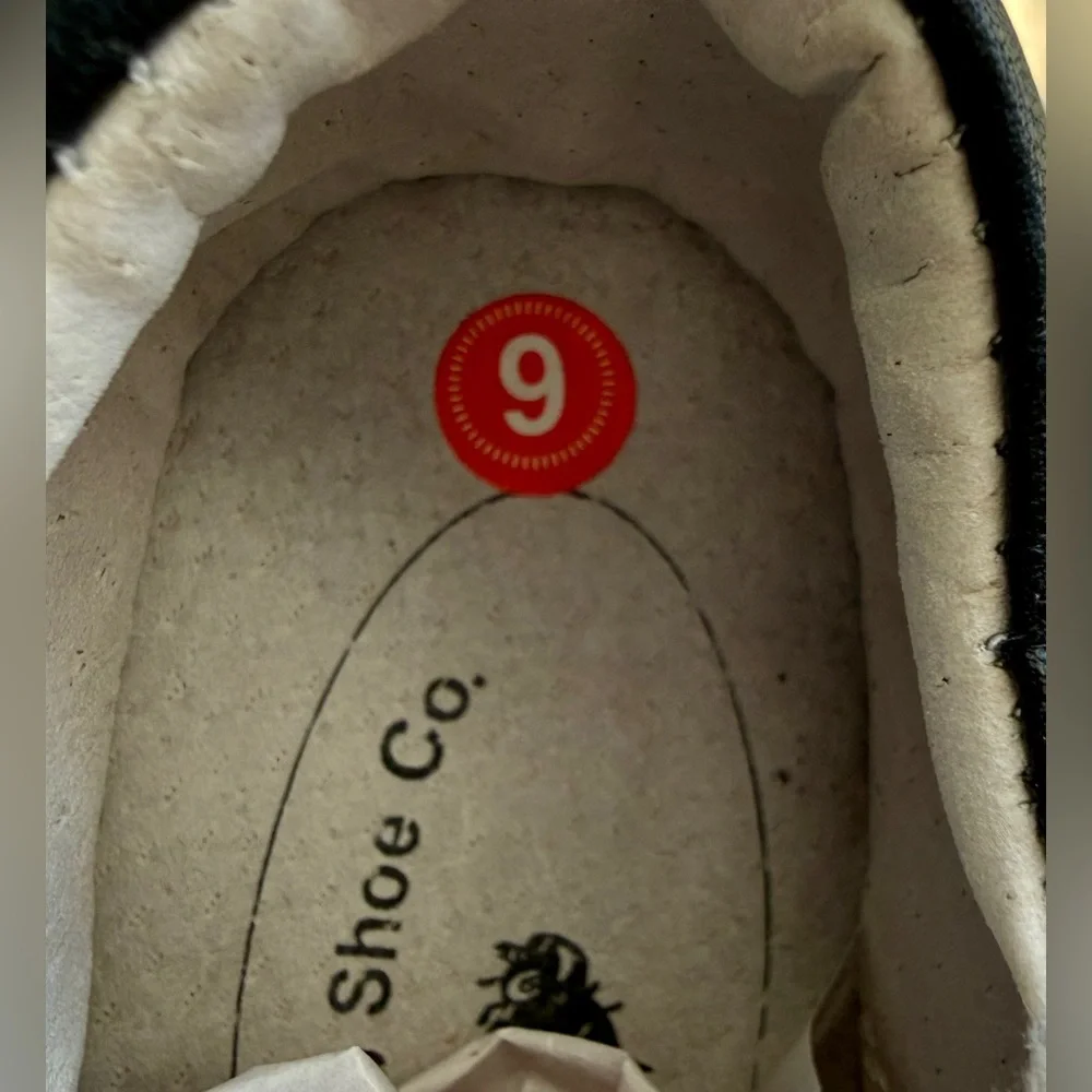 Bugaboo Toddler Leather Hook & Loop Shoes Tan Black Size 6